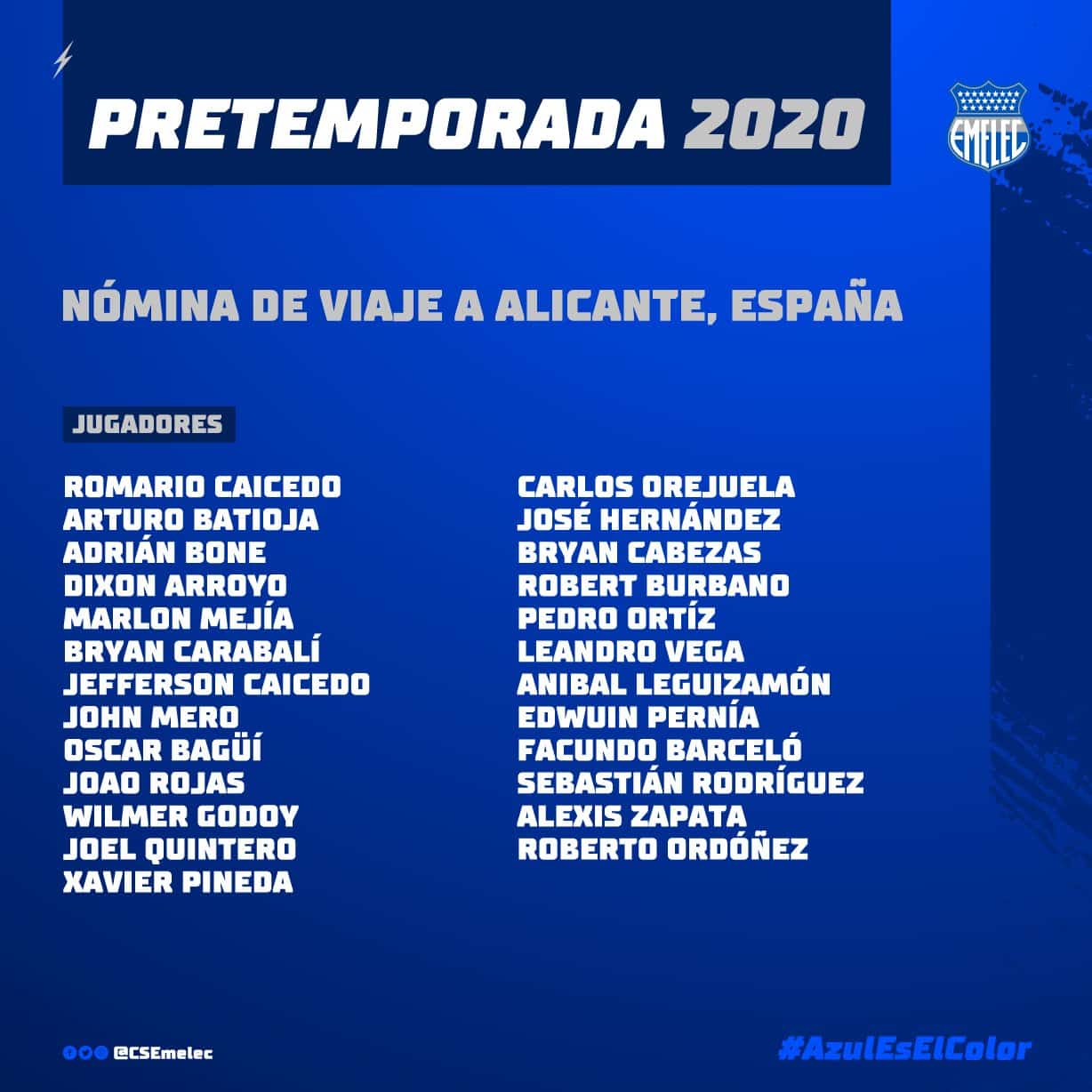 Emelec viagem Espanha Futebol Latino Lance 09-01