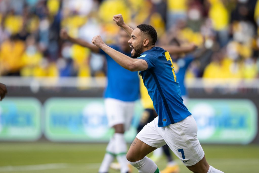 Matheus Cunha em Equador x Brasil (Foto: Lucas Figueiredo/CBF)