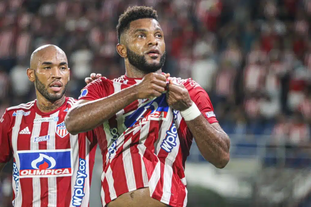 Borja fez dois gols pelo Júnior Barranquilla