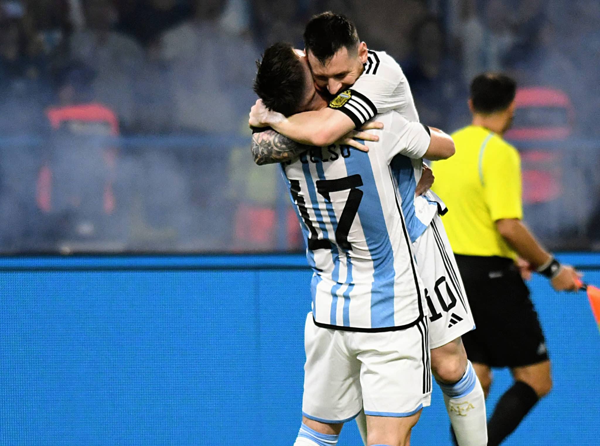 Argentina x Curaçao - Messi e Lo Celso