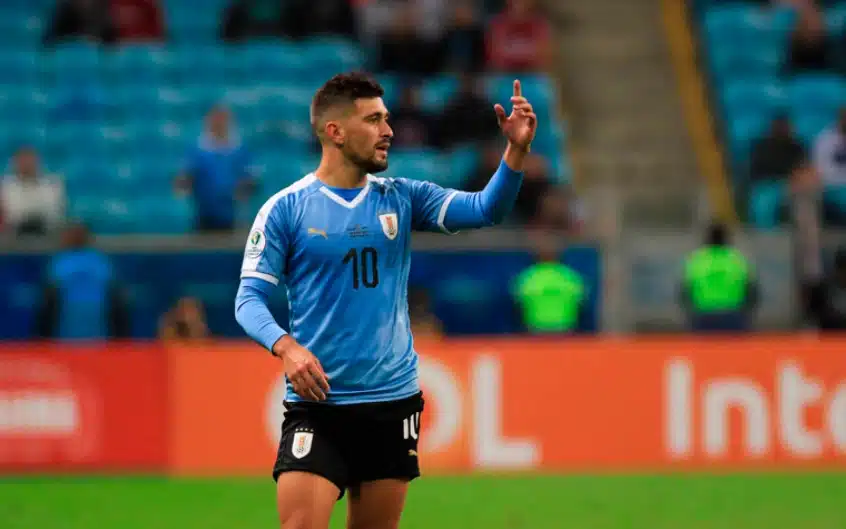 arrascaeta-pode-ser-novidade-no-time-titular-do-uruguai-contra-o-chile-Futebol-Latino-23-06