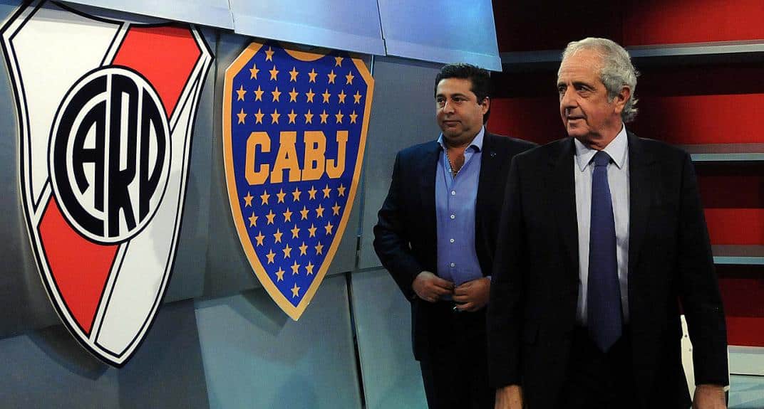 presidentes-de-boca-juniors-e-river-plate-chegam-a-espanha-para-reuniao-do-tas-Futebol-Latino-16-07